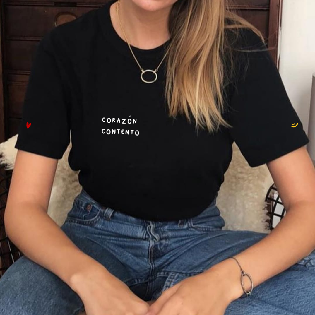 T-shirt - Corazón contento