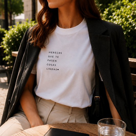 T-shirt - Mereces que te pasen cosas lindas