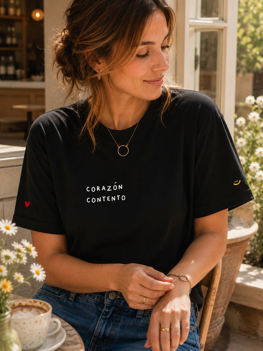 T-shirt - Corazón contento