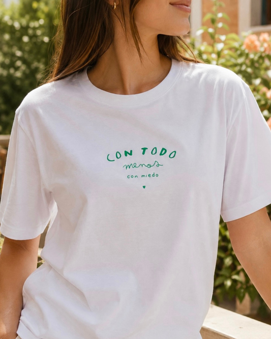 T-shirt - Con todo menos con miedo