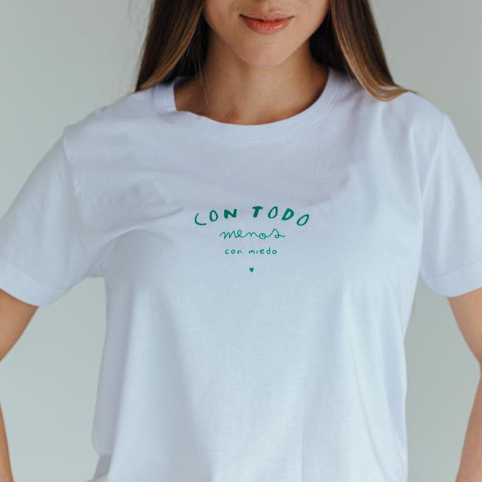 T-shirt - Con todo menos con miedo