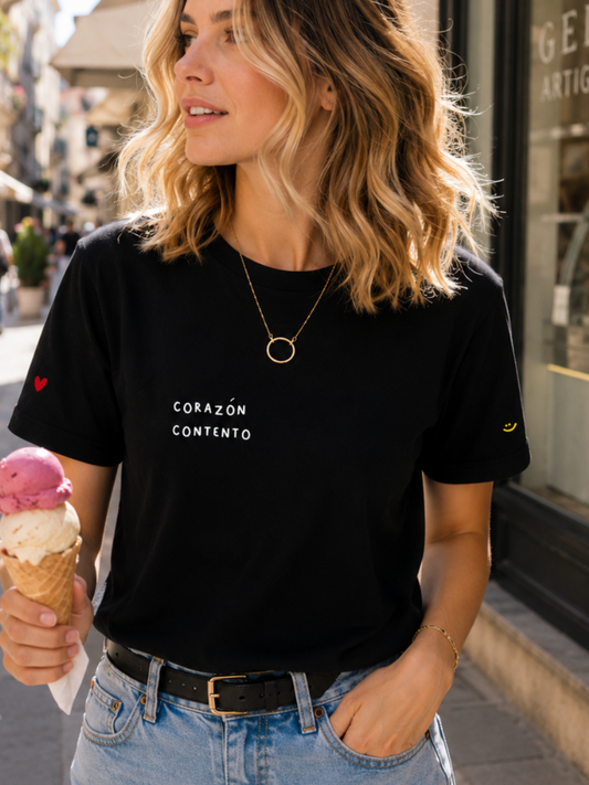 T-shirt - Corazón contento
