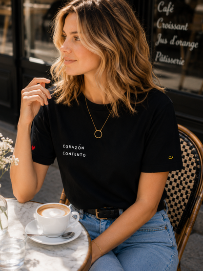 T-shirt - Corazón contento