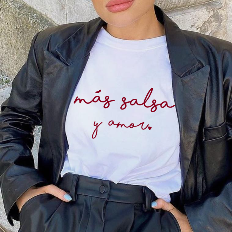 T-shirt - Más salsa y amor