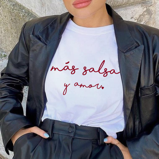 T-shirt - Más salsa y amor