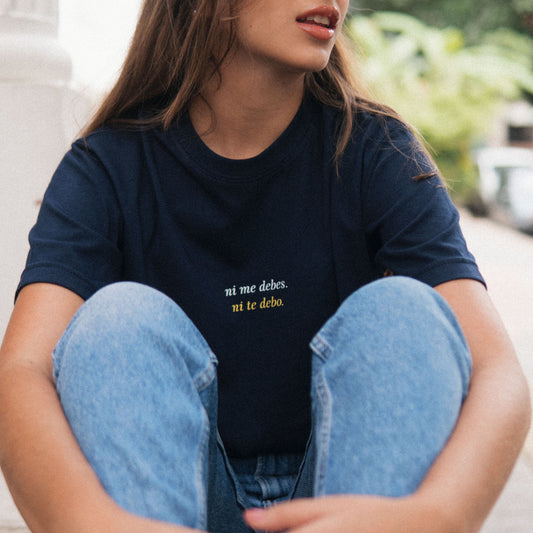 T-shirt - Ni me debes. Ni te debo