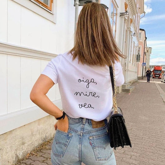 T-shirt - Oiga, mire, vea