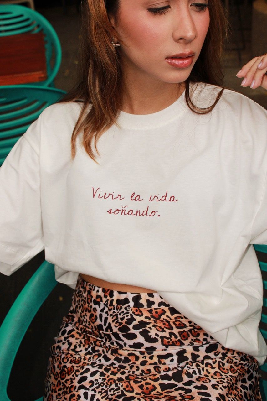 T-shirt Oversized - Vivir la vida soñando